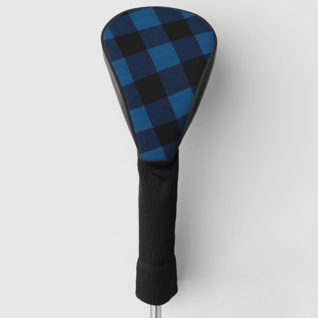 Funda Para Palo De Golf Blue Lumberjack Plaid (Anverso)