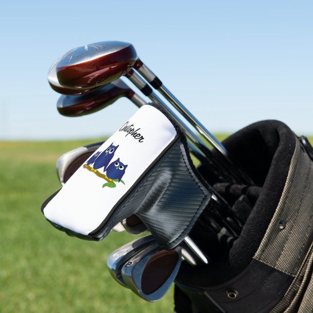 Funda Para Palo De Golf Blue Owls Design Personalised (In Situ)