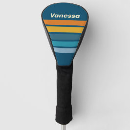 Funda Para Palo De Golf Blue Sun Across Striping with Name