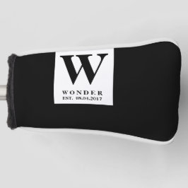 Funda Para Palo De Golf Boda Negra Atemporal