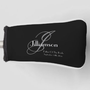 Funda Para Palo De Golf Boda Padre Del Monograma Clásico De Regalo De Novi