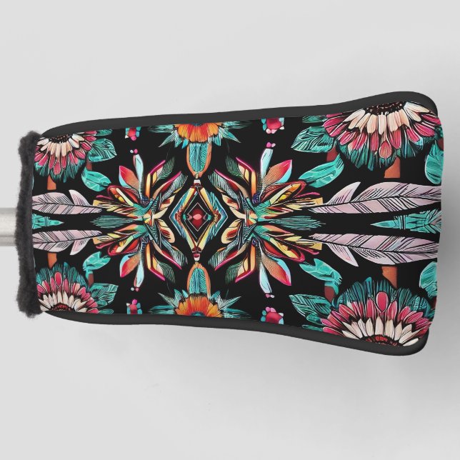 Funda Para Palo De Golf Bohemain nativo americano (Anverso)