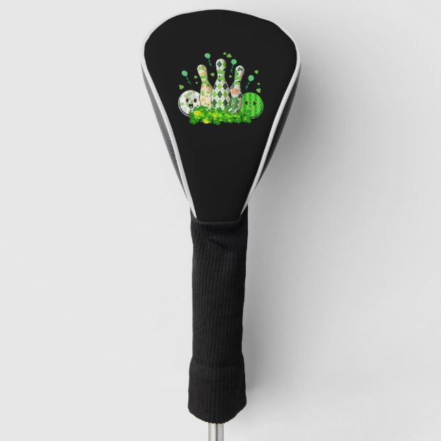 Funda Para Palo De Golf Bola de bolas Shamrock Leprechaun St Patricks Day (Anverso)