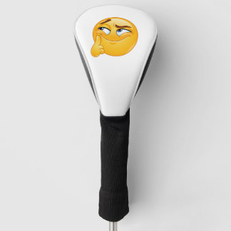 Funda Para Palo De Golf Bolas de Golf Emoji Divertido y Pensativo Cara Son