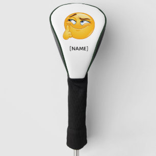 Funda Para Palo De Golf Bolas de Golf Emoji Divertido y Pensativo Cara Son