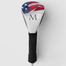 Funda Para Palo De Golf Bold American Flag Monogram