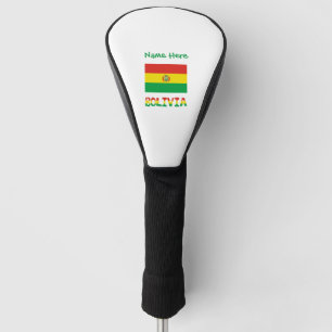 Funda Para Palo De Golf Bolivia Bandera Boliviana Verde Personalizada 