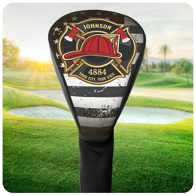 Funda Para Palo De Golf Bombero NAME Bombero Departamento de Bomberos Band (Subido por el creador)