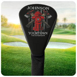 Funda Para Palo De Golf Bombero NOMBRE Departamento de Bomberos Hidrante B