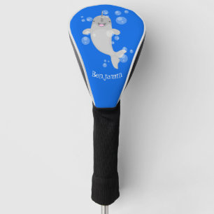 Funda Para Palo De Golf Bombillas de narguile alegres, ilustracion persona