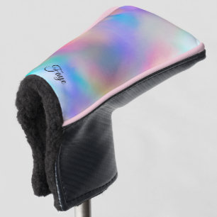 Funda Para Palo De Golf Bonito Gradiente moderno color de agua arco iris c