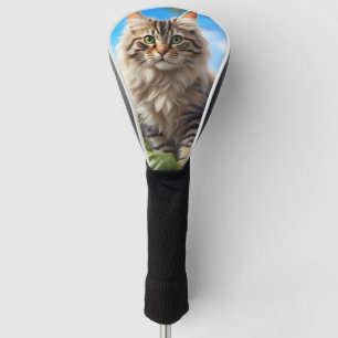 Funda Para Palo De Golf Bonito jardín de gatos