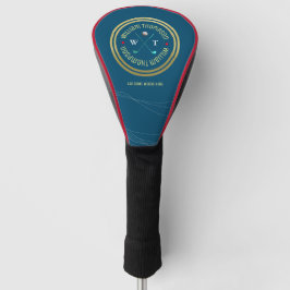 Funda Para Palo De Golf bonito logotipo AZUL para una cubierta de cabeza d