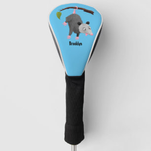 Funda Para Palo De Golf Bonito opossum colgando de un personalizado de suc