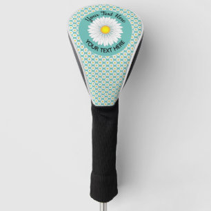 Funda Para Palo De Golf Bonito Pequeño Daisy Personalizado Texto
