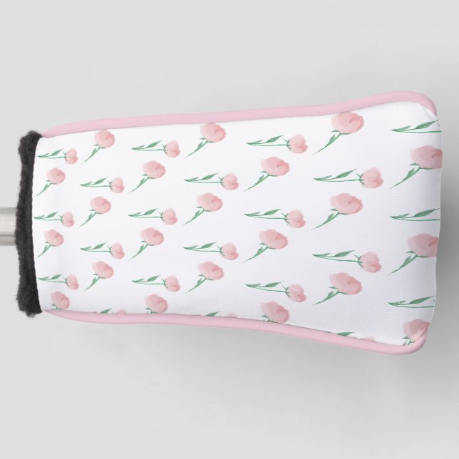 Funda Para Palo De Golf Bonito Preppy Peonys (Anverso)
