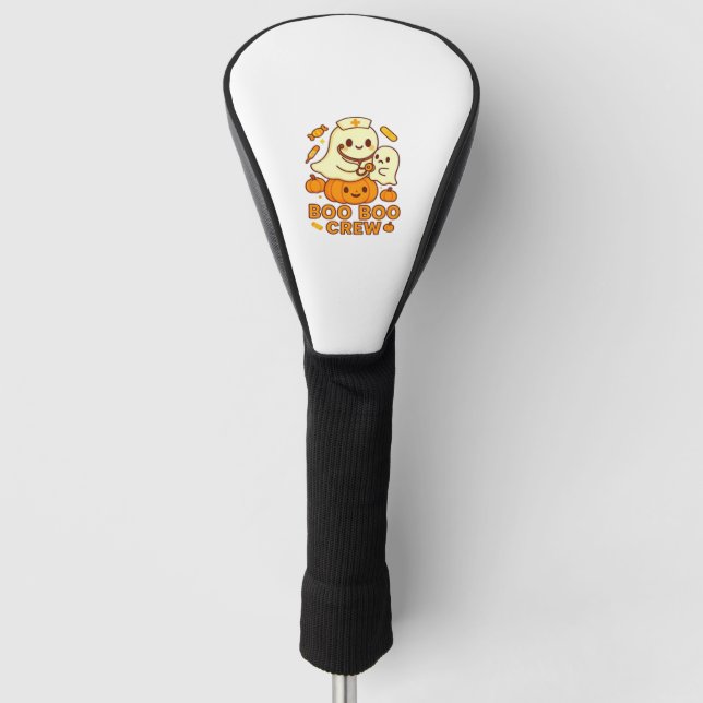 Funda Para Palo De Golf Boo Boo Crew Enfermera Fantasma Clásica Camiseta (Anverso)