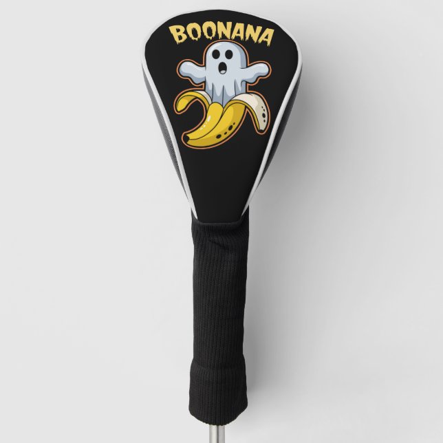Funda Para Palo De Golf Boonana Cute Ghost Banana Halloween (Anverso)