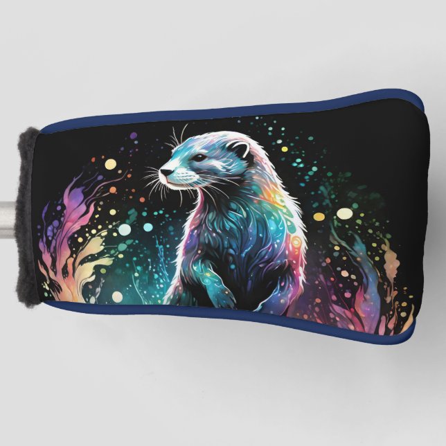 Funda Para Palo De Golf Borde del espectro: el brillo de las nutrias (Anverso)