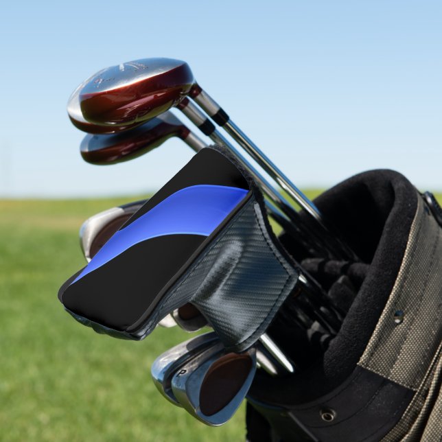 Funda Para Palo De Golf Borrador diagonal delgado de la línea azul (In Situ)