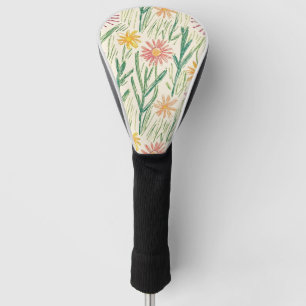 Funda Para Palo De Golf Bosquejo de Flor Silvestre Vintage (10)