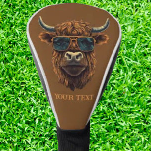 Funda Para Palo De Golf BOSS HIGHLANDER COW Tapa de cabeza de golf