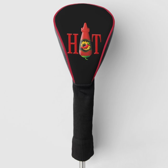 Funda Para Palo De Golf Botella de salsa picante (Anverso)