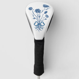 Funda Para Palo De Golf Bouquet Floral Con Cubierta De Cabeza De Golf Blue
