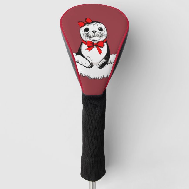 Funda Para Palo De Golf Bow-tiful Seal – Christmas Edition (Anverso)