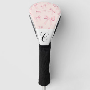 Funda Para Palo De Golf Bows rosados Moda de coqueta de algodón