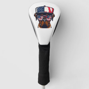 Funda Para Palo De Golf Boxer Dog 4 de julio