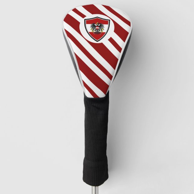Funda Para Palo De Golf Brazos con cubierta de bandera de Austria (Anverso)
