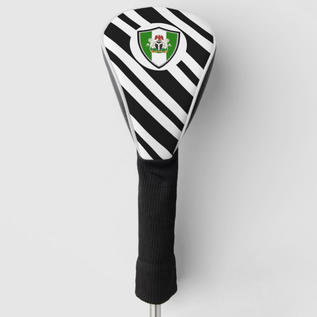 Funda Para Palo De Golf Brazos con cubierta de bandera de Nigeria (Anverso)