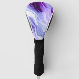 Funda Para Palo De Golf Bright purple marbling
