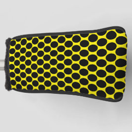 Funda Para Palo De Golf Bright Yellow with Black Dot Style Putter Cover