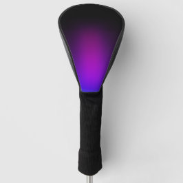 Funda Para Palo De Golf Brillo de gradiente violeta negro