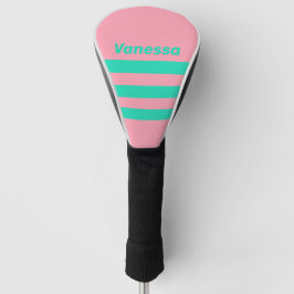 Funda Para Palo De Golf Brisa de Playa Nostálgica a través de Rayas con No