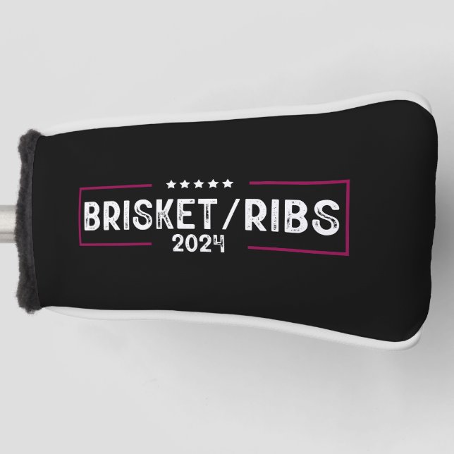 Funda Para Palo De Golf Brisket Ribs 2024 BBBQ Elecciones políticas (Anverso)