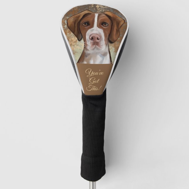 Funda Para Palo De Golf Brittany Spaniel (Anverso)