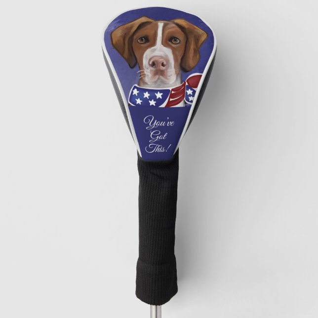 Funda Para Palo De Golf Brittany Spaniel (Anverso)