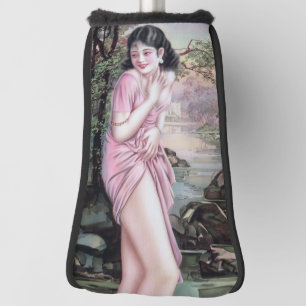 Funda Para Palo De Golf Broma en un oasis de transmisión por Chica de Chin