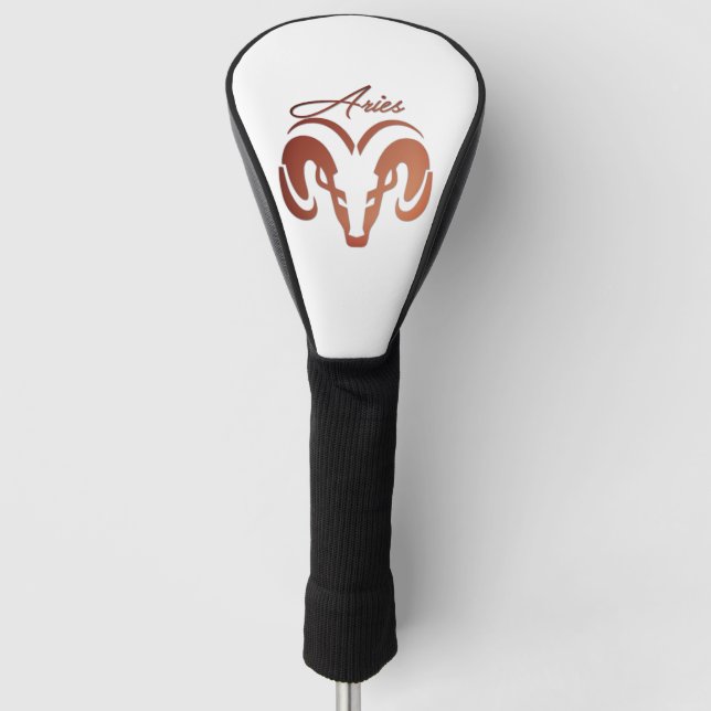 Funda Para Palo De Golf Bronze Aries el Ram Zodiac (Anverso)