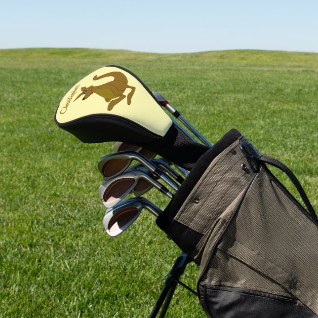 Funda Para Palo De Golf Brown Kangaroo Design (In Situ)