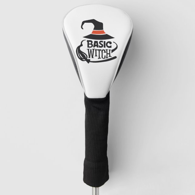 Funda Para Palo De Golf Bruja Básica - Halloween (Anverso)