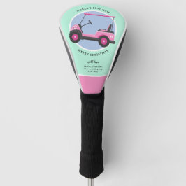 Funda Para Palo De Golf Bubblegum Pink Golf Cart Mom's