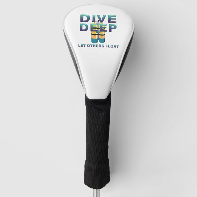 Funda Para Palo De Golf Buceo con escafandra SUPERIOR (Anverso)