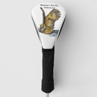 Funda Para Palo De Golf Búho Pescador de Blakiston Pintado a Mano de Forma
