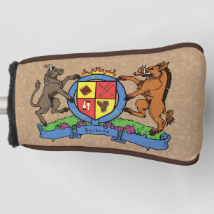 Funda Para Palo De Golf Bull y Boar Rampant Escudo de armas