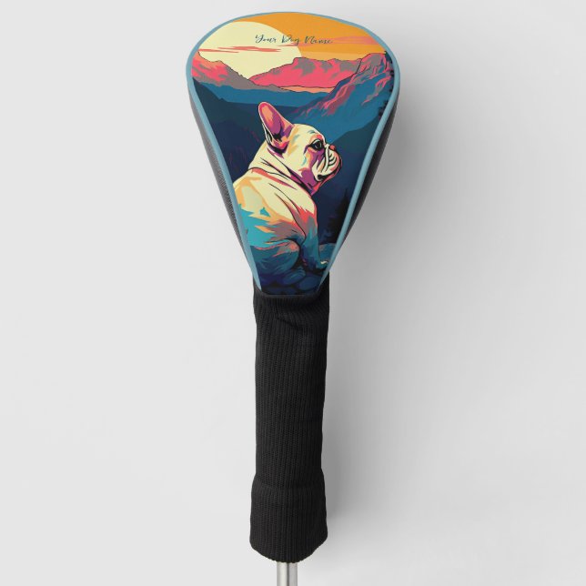 Funda Para Palo De Golf Bulldog francés 005 - Bruno Pokopen (Anverso)