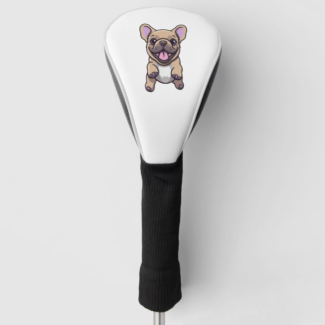 Funda Para Palo De Golf Bulldog francés Lilac (Anverso)
